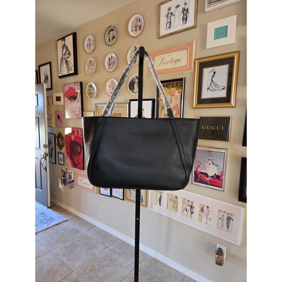 Cavalli Class Black Alessandra Tote Bag Gold Logo NEW - Picture 3 of 4